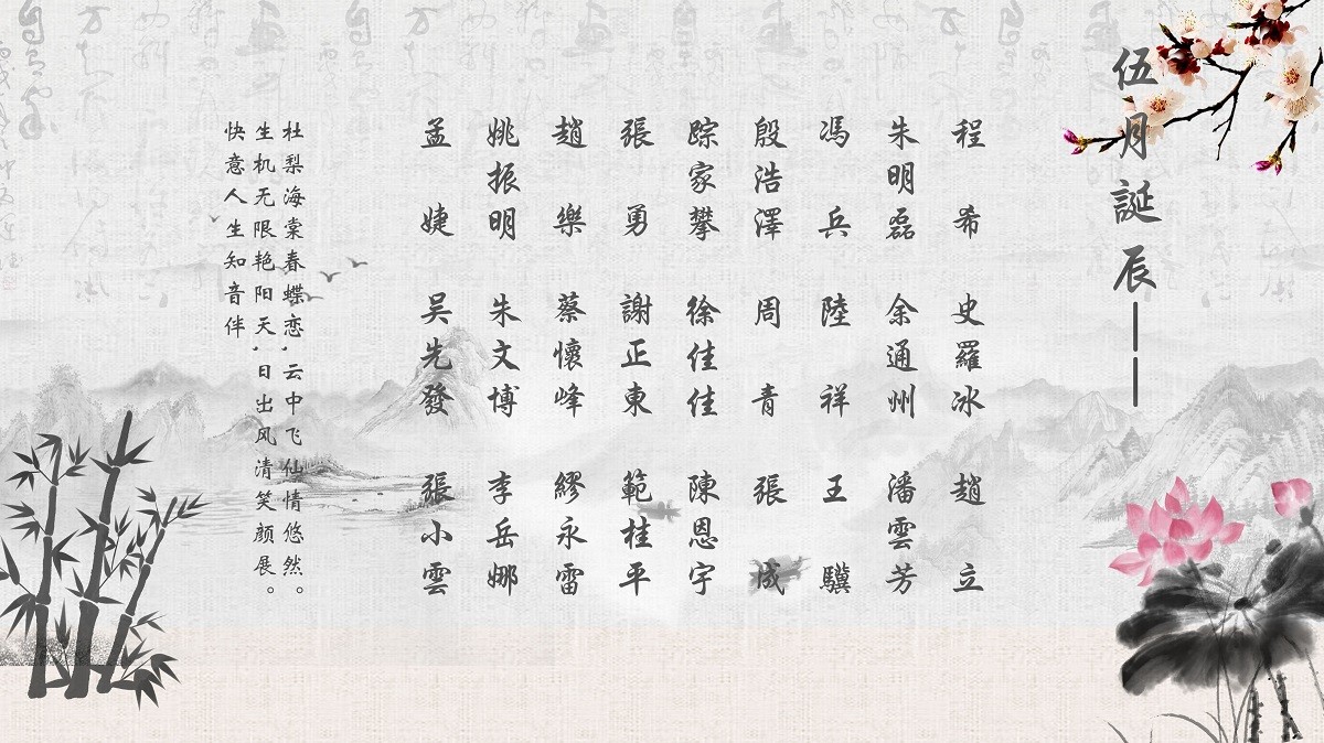 【生日祝?！抗ё?5月生日的員工生日快樂！